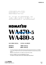 WA470-5 WA480-5 Shop Manual