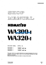 WA300-1 WA320-1 Shop Manual