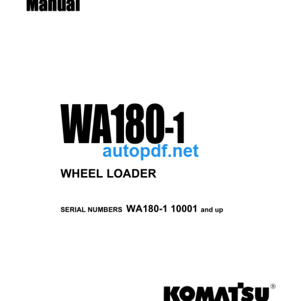 WA180-1 Shop Manual