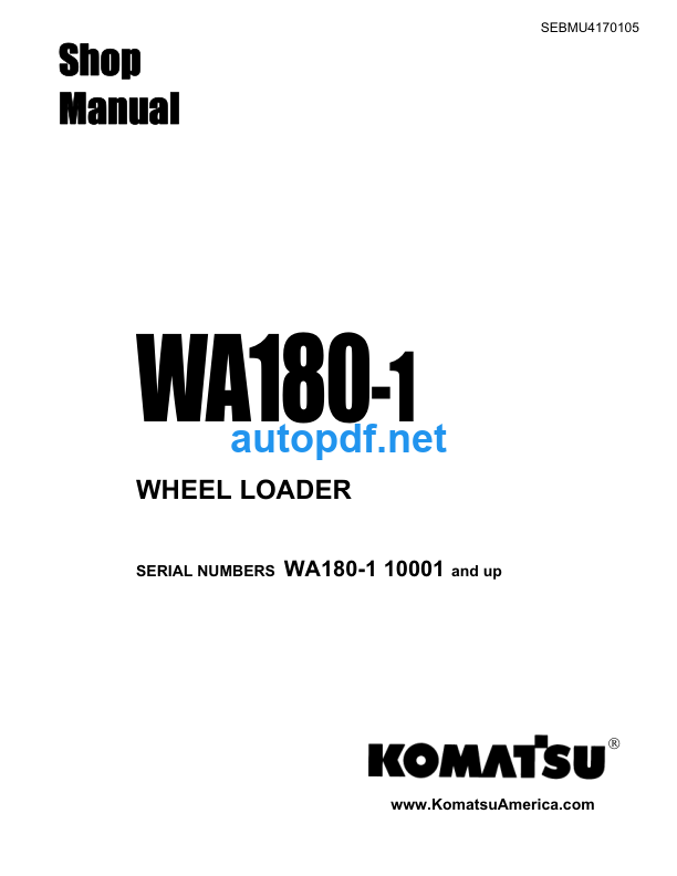 WA180-1 Shop Manual