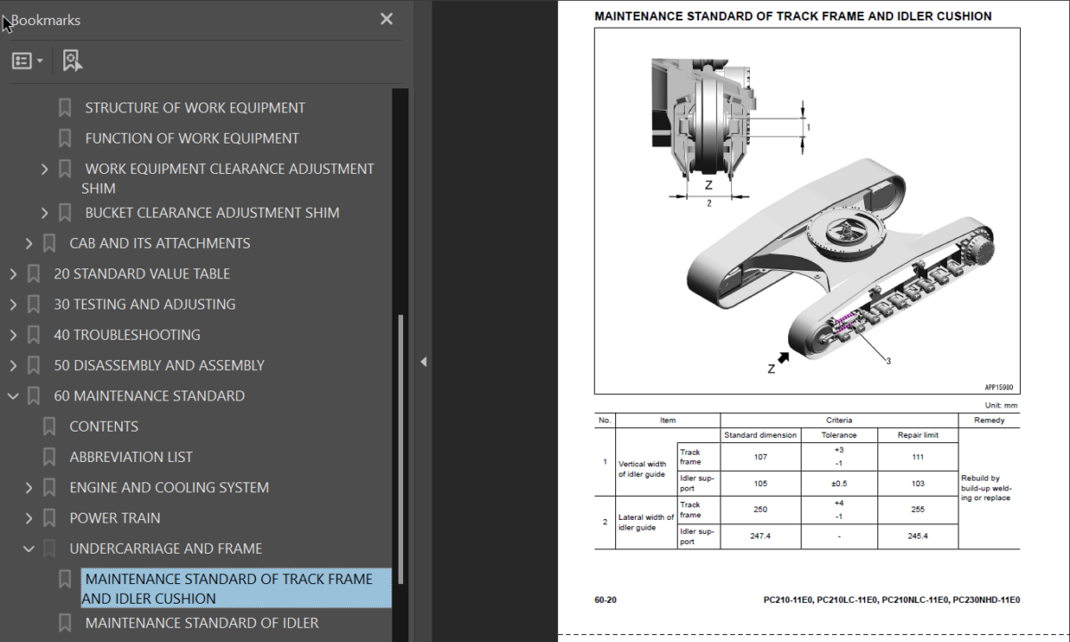 PC210 -11E0 PC210LC -11E0 PC210NLC-11E0 PC230NHD-11E0 Shop Manual