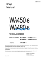 WA450-6 WA480-6 Shop Manual