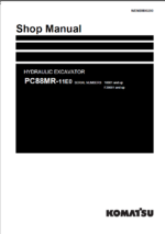 PC88MR-11E0 SERIAL NUMBERS 10001 and up F20001 and up Shop Manual