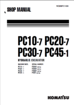PC10-7 PC20-7 PC30-7 PC45-1 Shop Manual