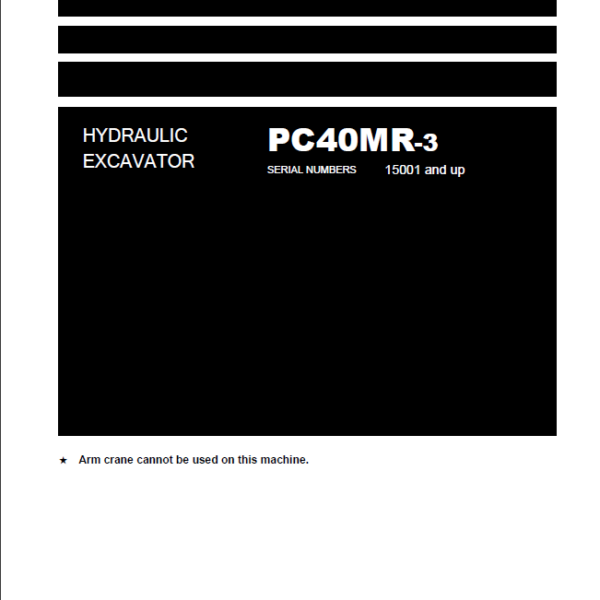 PC40MR-3 Shop Manual