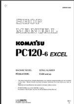 PC120-6 EXCEL Shop Manual