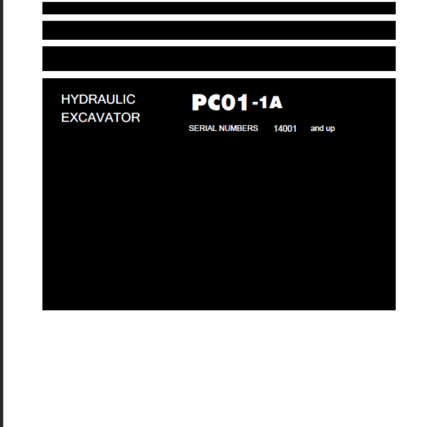 PC01-1A Shop Manual