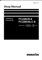 PC228US-8 PC228USLC-8 Shop Manual