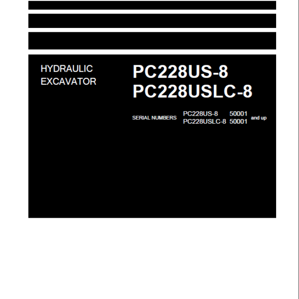 PC228US-8 PC228USLC-8 Shop Manual