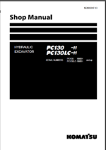 Komatsu PC130 -11 PC130LC-11 Shop Manual