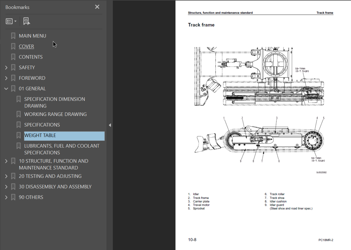 PC18MR-2 Shop Manual