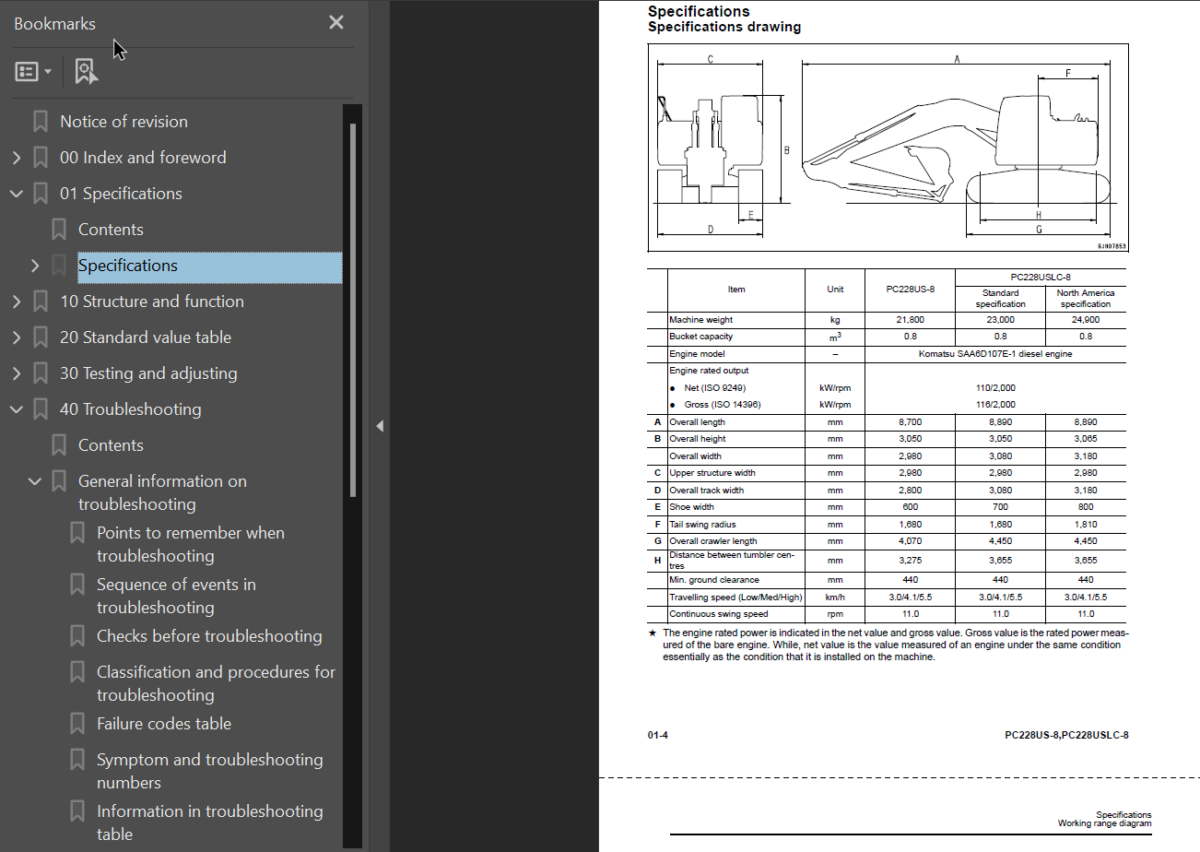 PC228US-8 PC228USLC-8 Shop Manual