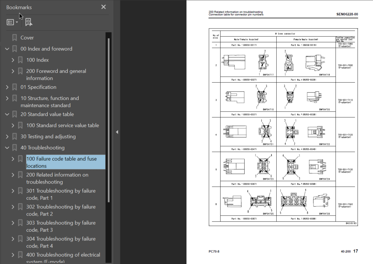 PC70-8 Shop Manual