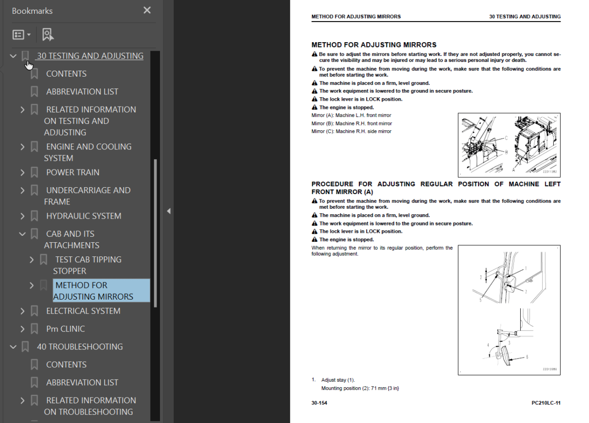 PC210LC-11 Shop Manual