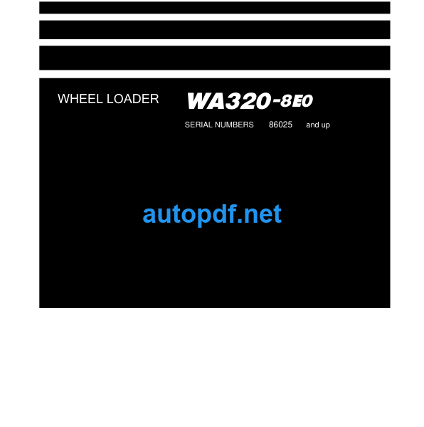 WA320-8E0 Shop Manual