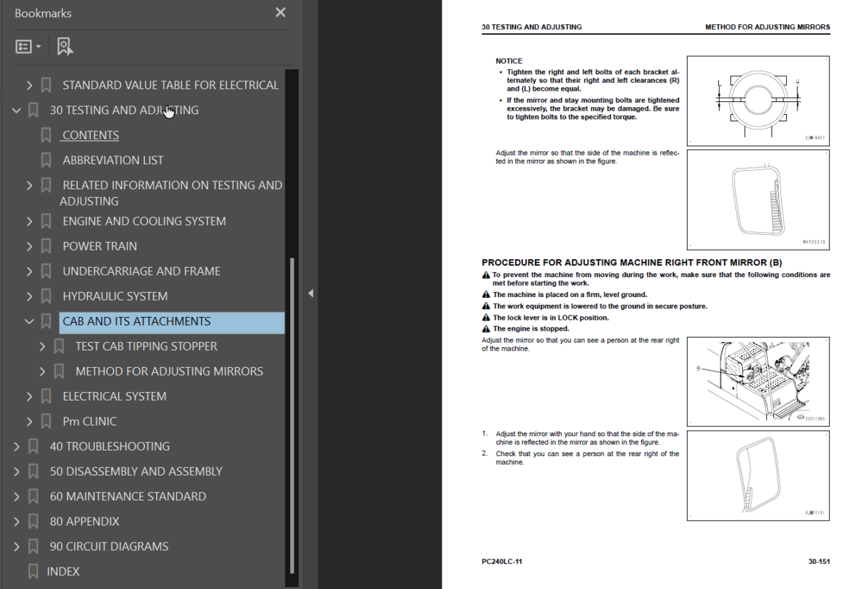 PC240LC-11 Shop Manual