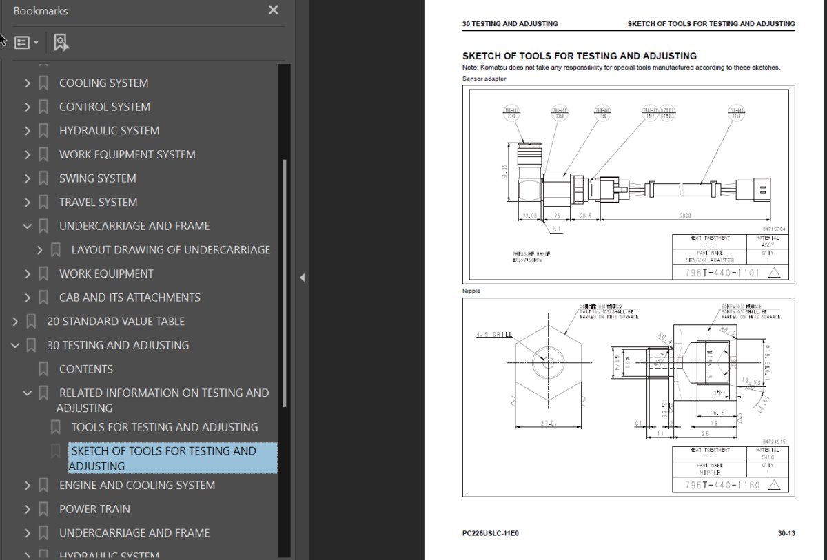 PC228USLC-11E0 Shop Manual