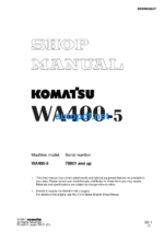 WA1200-6 Field Assembly Instruction