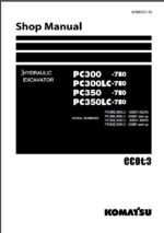 PC300 -7E0 PC300LC-7E0 PC350 -7E0 PC350LC-7E0 Shop Manual