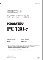 PC130-7 Shop Manual