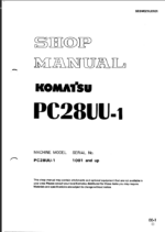PC28UU-1 Shop Manual