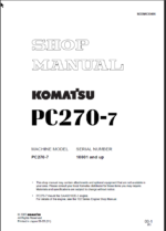 PC270-7 Shop Manual