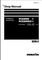 PC228US -8 PC228USLC-8 Shop Manual