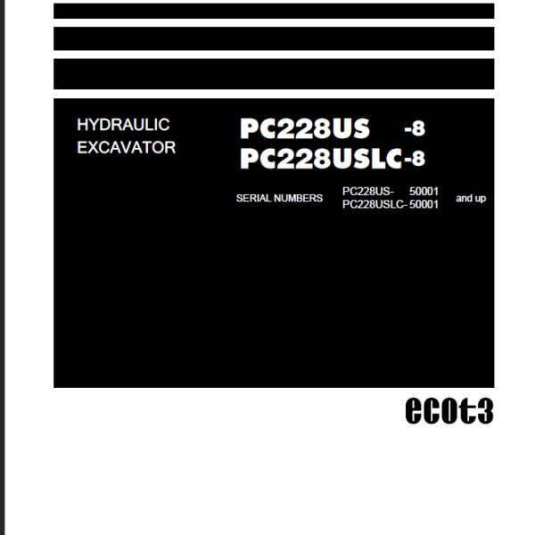 PC228US -8 PC228USLC-8 Shop Manual