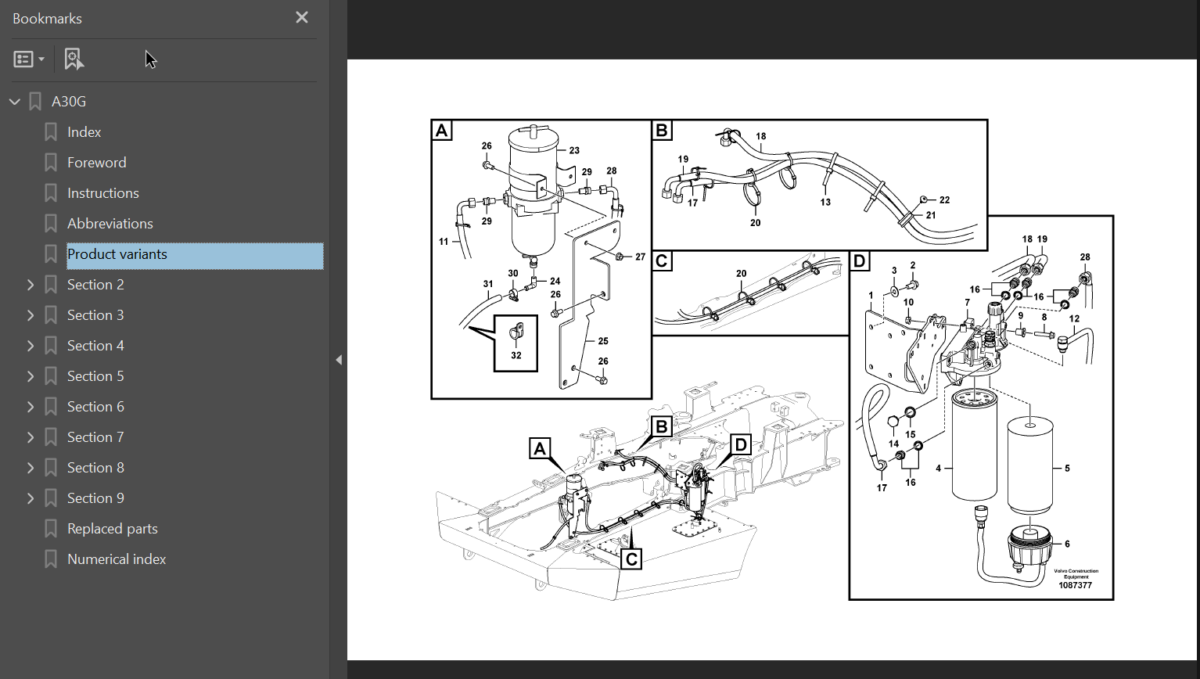 A30G Parts Catalog