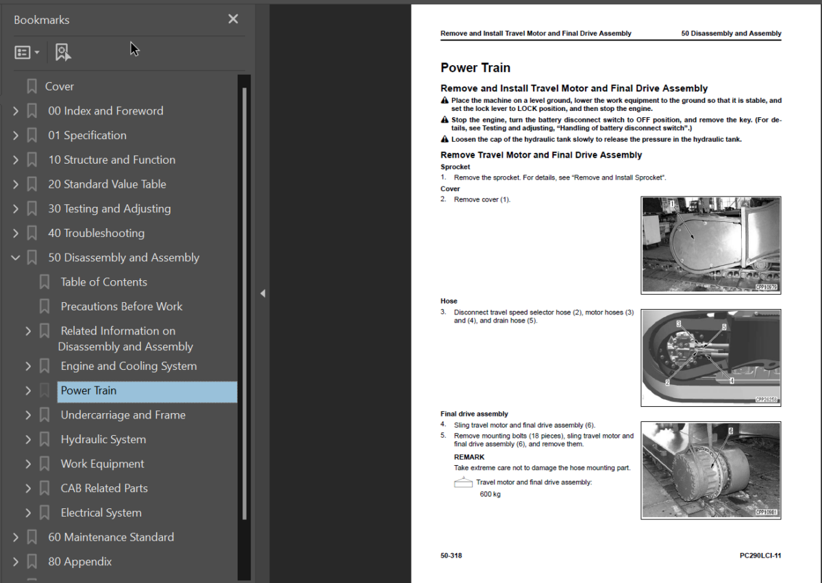 PC290LCi-11 Shop Manual