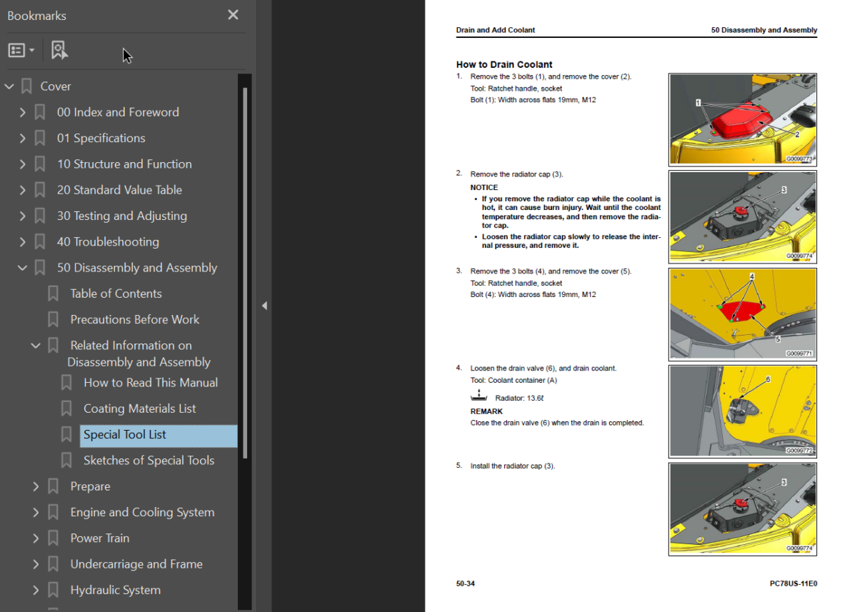 PC78US-11E0 Shop Manual