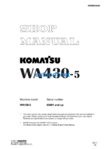 WA430-5 Shop Manual