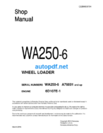 WA250-6 Shop Manual