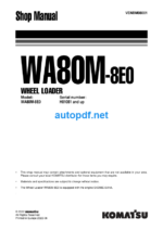 WA80M-8E0 Shop Manual
