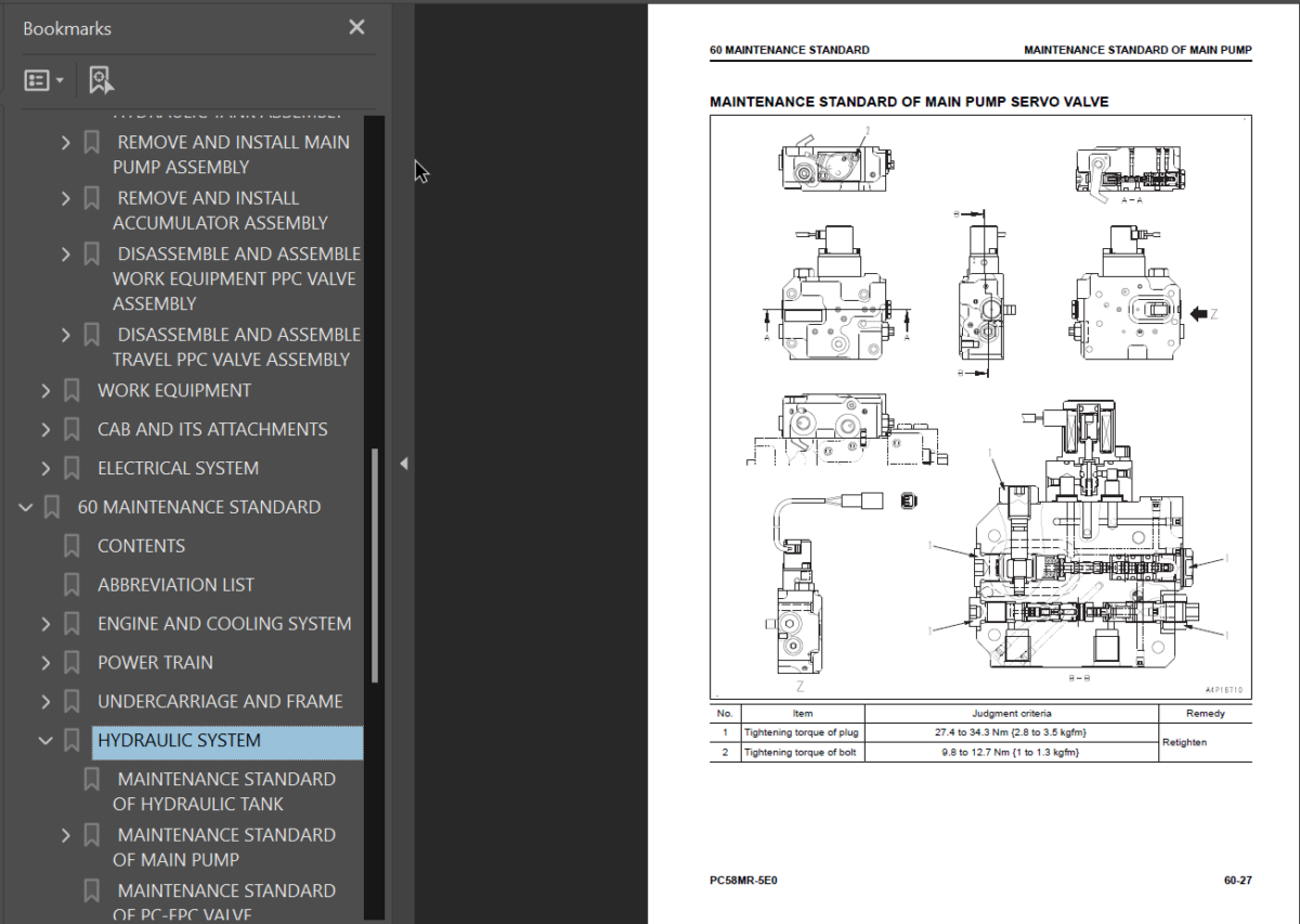 PC58MR-5E0 Shop Manual