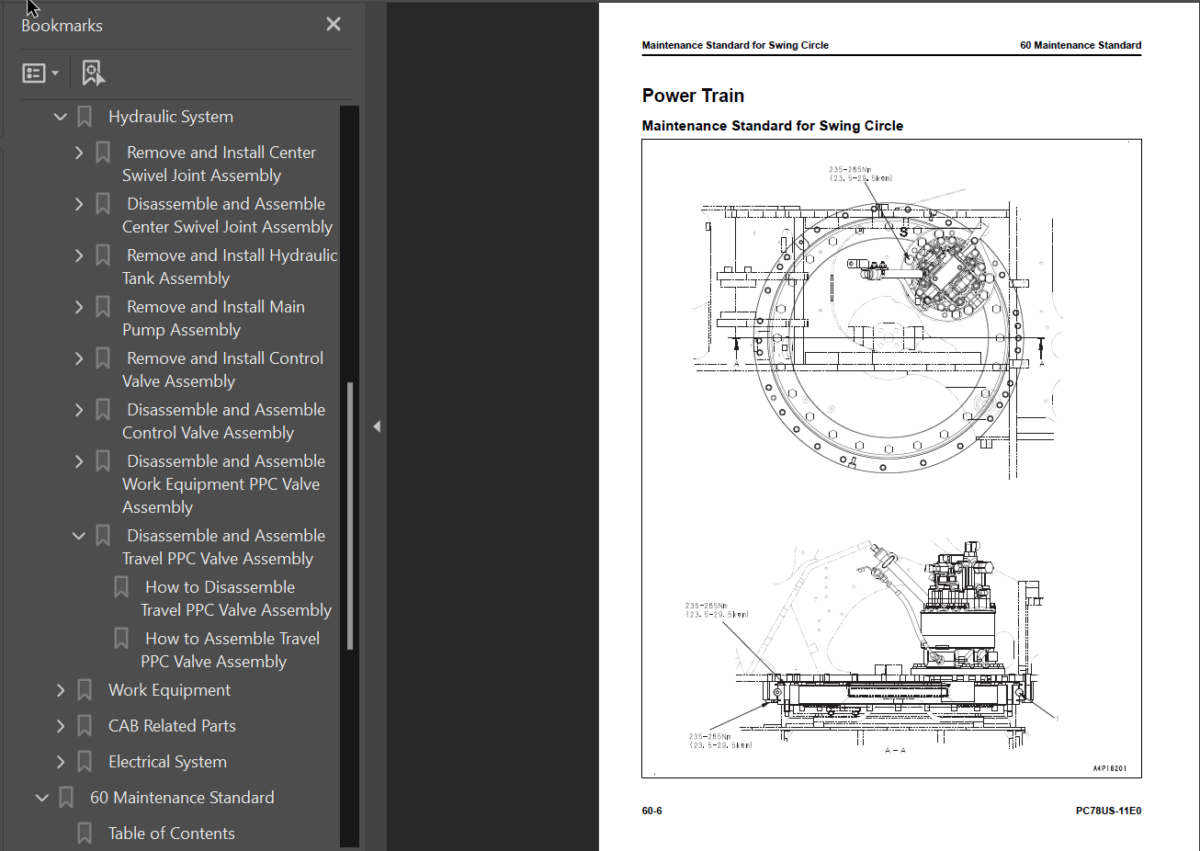 PC78US-11E0 Shop Manual