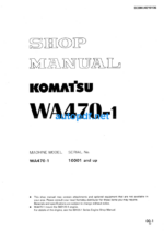 WA470-1 Shop Manual