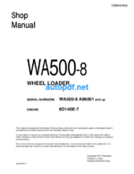 WA500-8 (SERIAL NUMBERS A96001 and up) Shop Manual