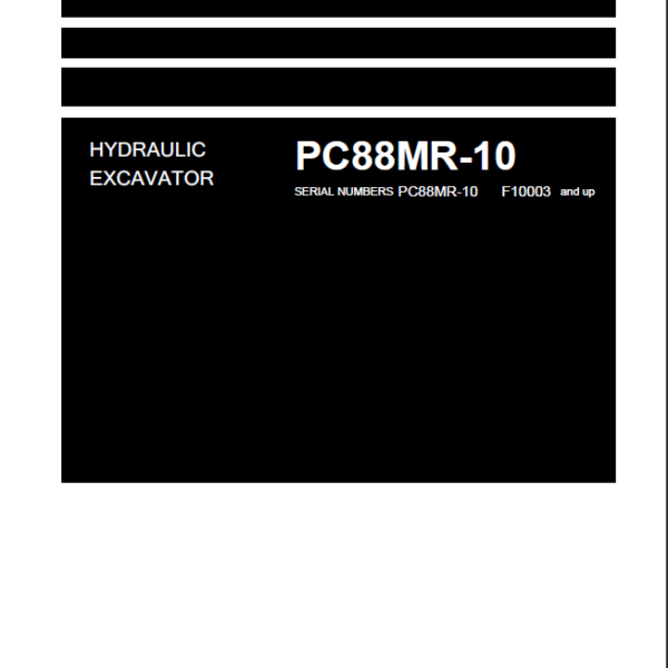 PC88MR-10 Shop Manual