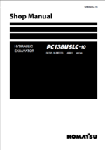 PC138USLC-10 Shop Manual