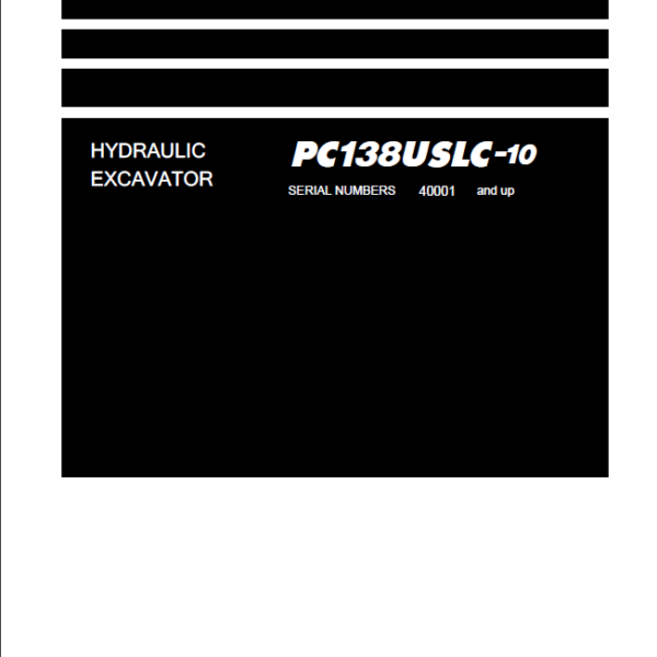 PC138USLC-10 Shop Manual