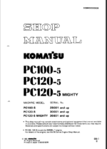 PC100-5 PC120-5 MIGHTY Shop Manual