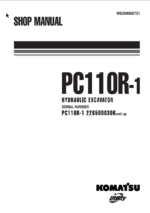 PC110R-1 (2265000306 and up) Shop Manual