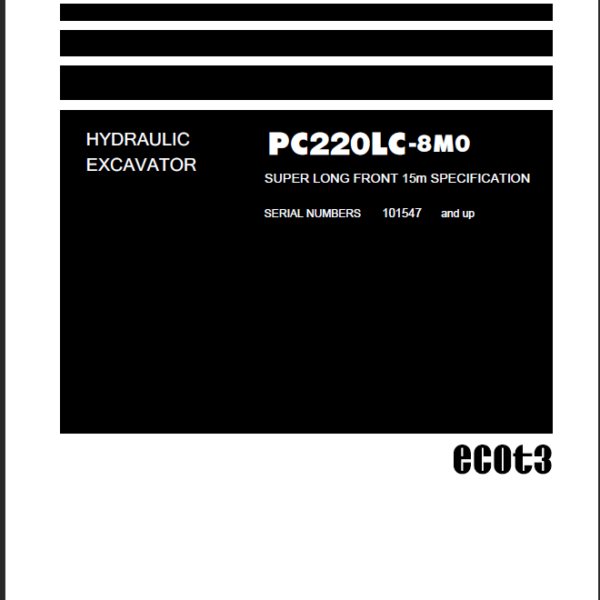 PC220LC-8M0 Field Assembly Instruction