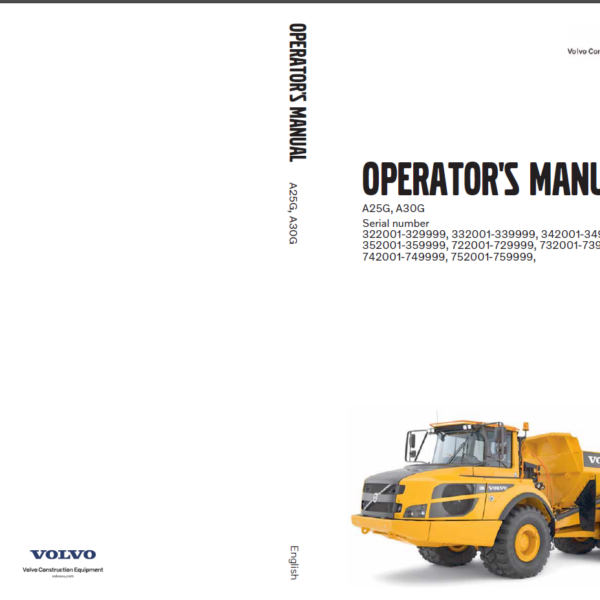 A25G A30G Operators Manual