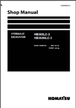 HB365LC-3 HB365NLC-3 (SERIAL NUMBERS 5001 and up K70001 and up) Shop Manual (UENBM00523)