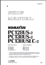 PC128US-2 PC138US-2 PC138USLC-2 Shop Manual