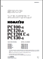 PC100-6 PC120-6 PC120LC-6 PC130-6 Shop Manual