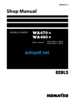 WA470-6 WA480-6 Shop Manual