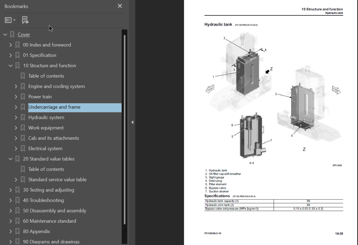 PC138USLC-10 Shop Manual